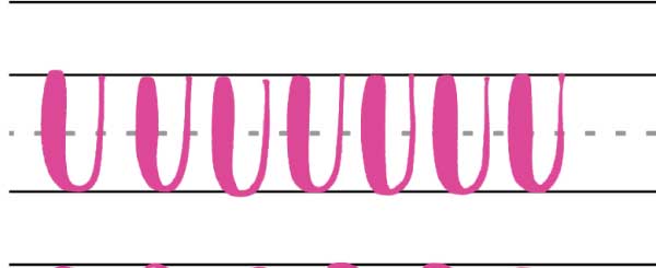 Übung Brushlettering: Bogen