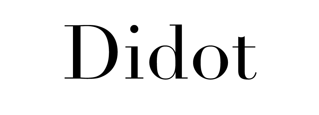 Bild von der Schrift Didot