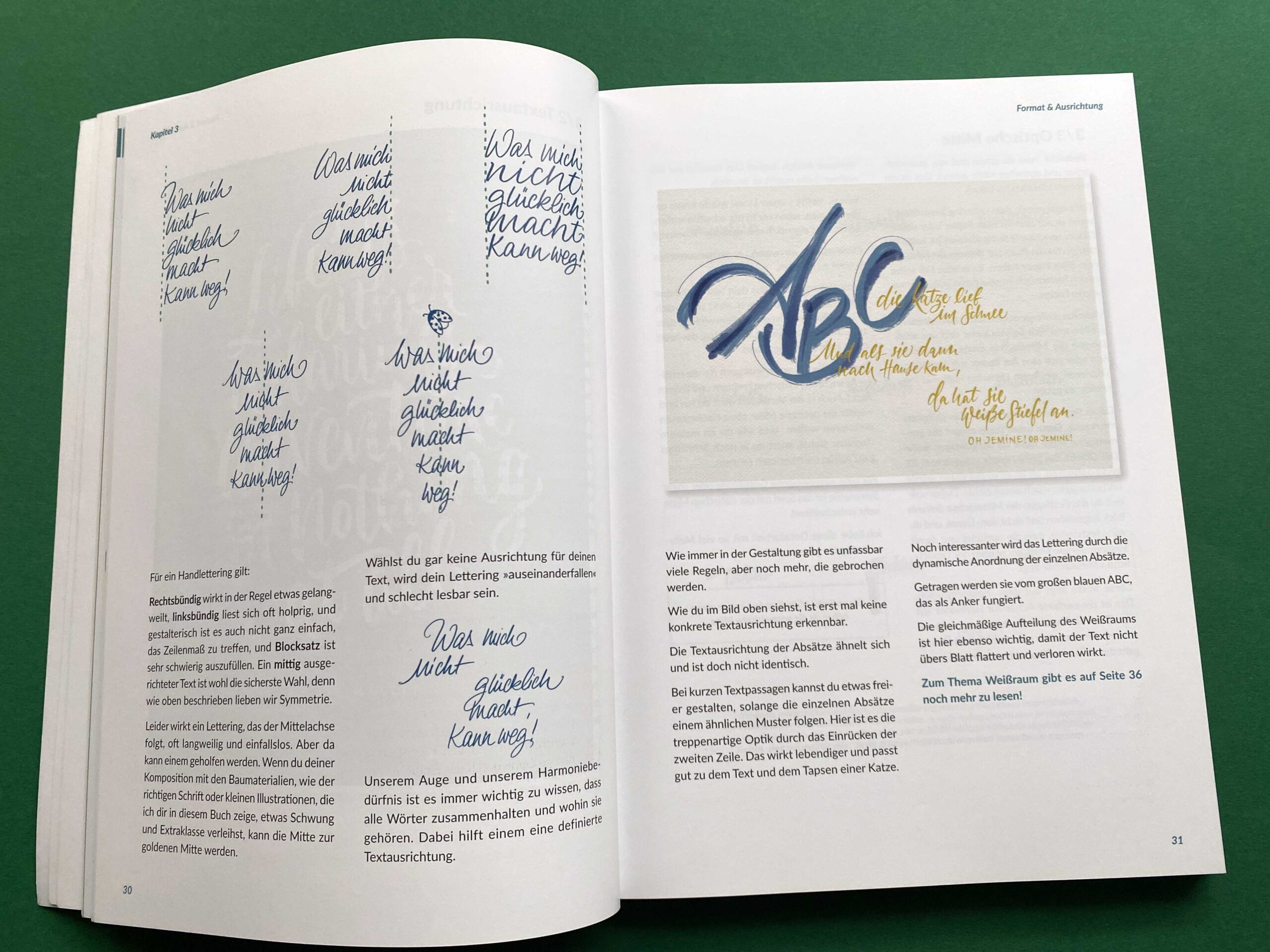 Ausschnitt aus dem Buch Handlettering Layout und Komposition