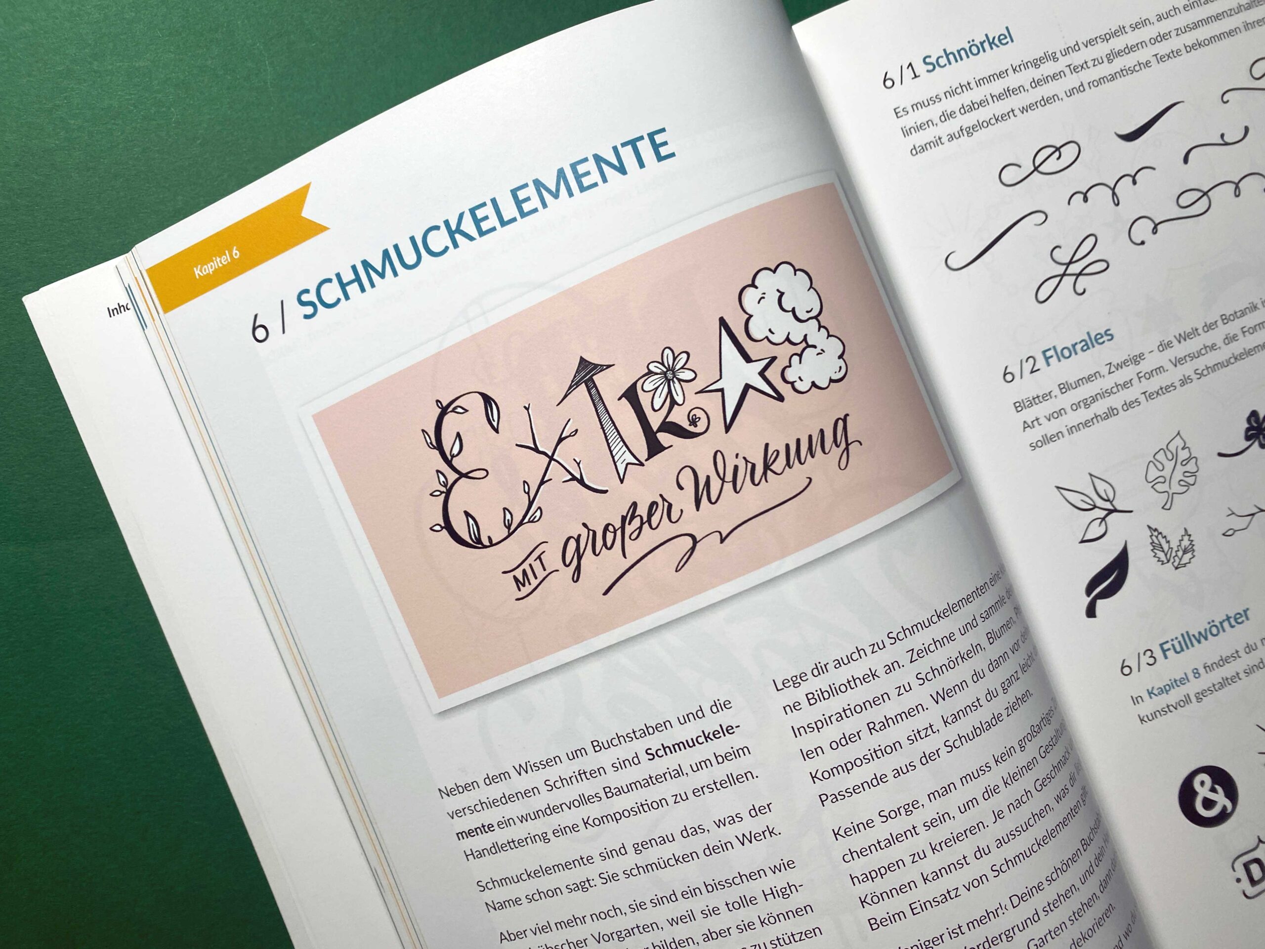 Ausschnitt aus dem Buch Handlettering Layout und Komposition