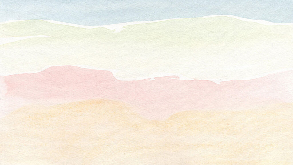 abstraktes Aquarellbild in Pastellfarben