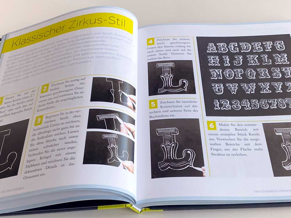 Seite aus dem Buch Chalk Lettering