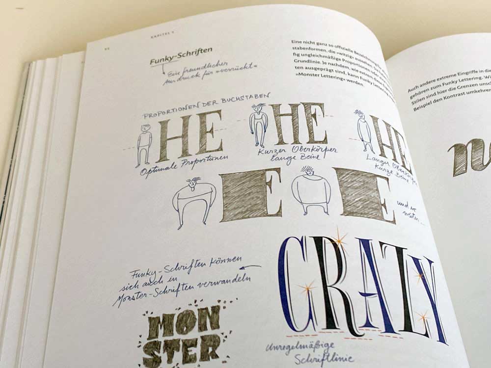 Seite aus dem Buch Lust auf Lettering von Martina Flor