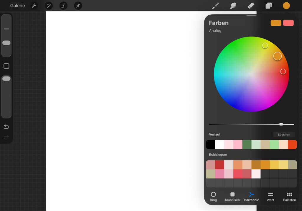 Procreate Farbharmonien