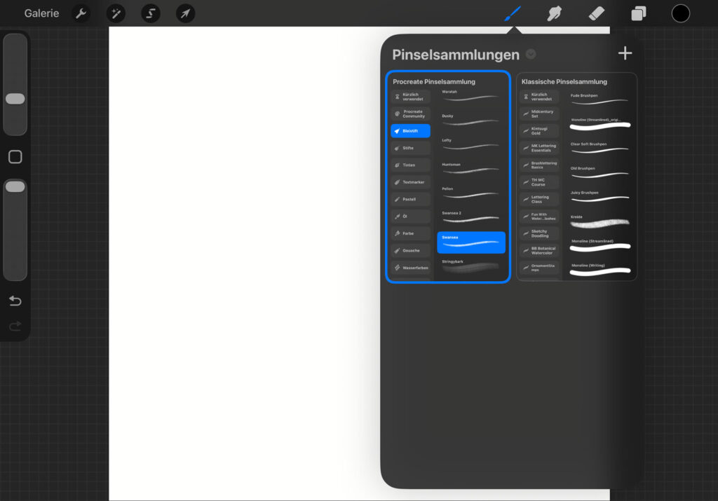 Procreate Pinselsammlung
