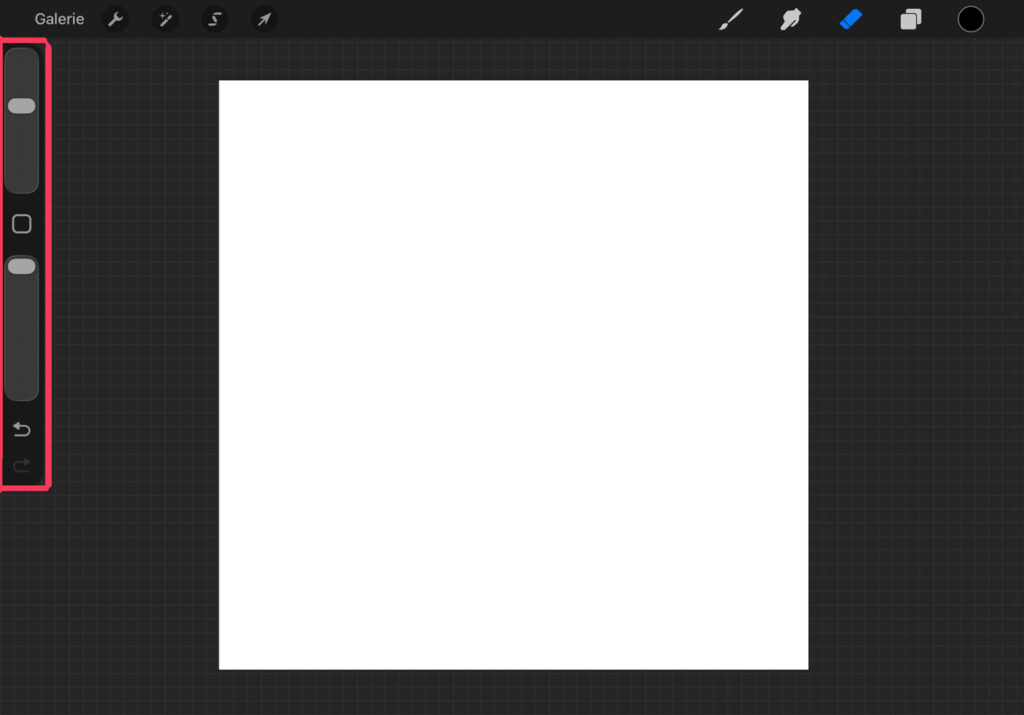 Procreate Seitenleiste